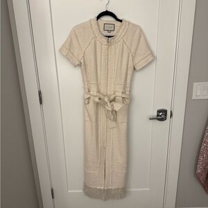 Alexis Ivory Tweed Joancy Midi Dress